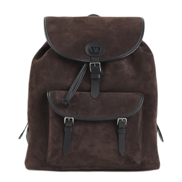 Antibes Suede Backpack - Ebony