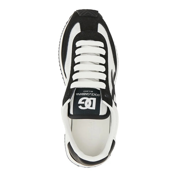 DOLCE&GABBANA Leather and mesh 'DG CUSHION' sneakers