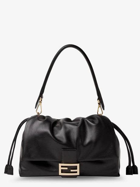 Fendi Baguette Soft Large leather bag - Nero