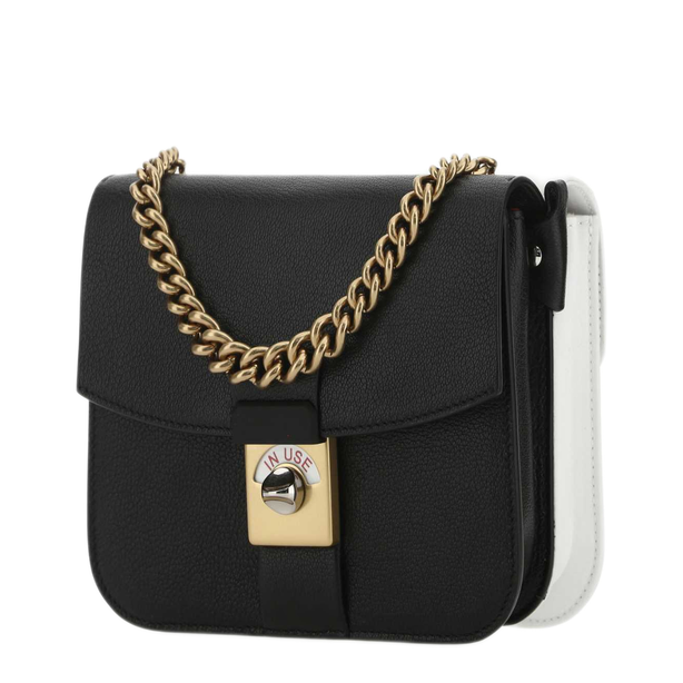New Lock Square Leather Handbag - Multicoloured