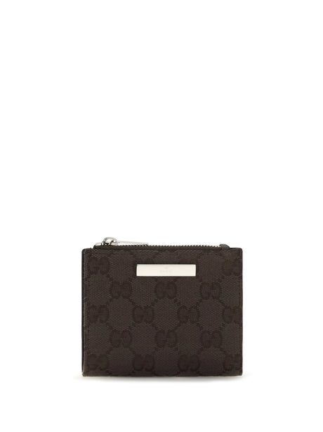 Gucci Small Wallet with plaque - Choco Br/Blk/Cocoa