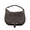 Marcie Suede Calfskin Shoulder Bag - Kohl Brown