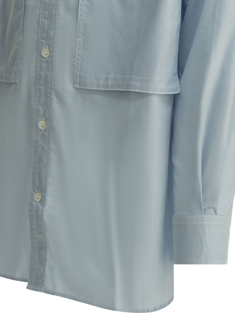 Comme Des GarçOns Homme Casual shirt with patch pockets - Light Blue
