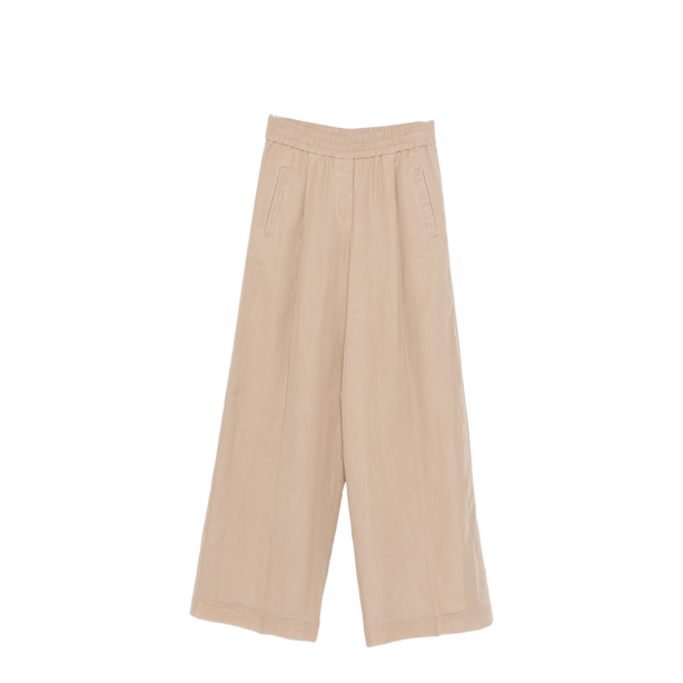 Cotton Trousers Cream
