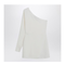 Ivory One-Shoulder Top in Couture Cady