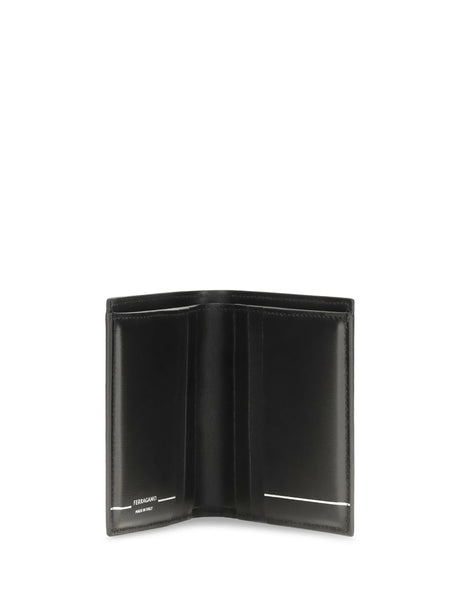 Ferragamo Gancini bifold Wallet - Black