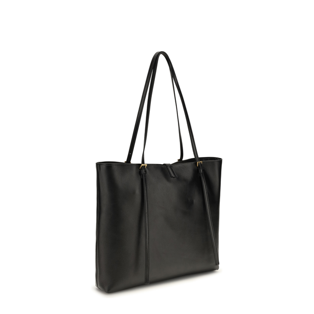 Medusa Medium Lambskin Tote Bag - Black