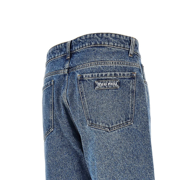 MIU MIU Straight leg five-pocket jeans