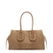 Babe City Medium Suede Leather Tote - Hazelnut