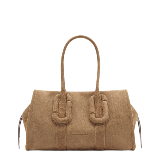 Babe City Medium Suede Leather Tote - Hazelnut