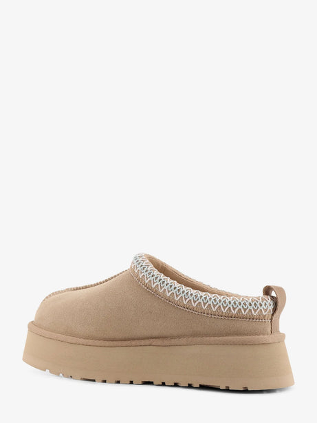 Ugg W Tazz suede sandals with engraved logo - Beige