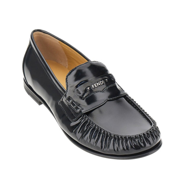 FENDI Fendi Scrunch' leather loafers