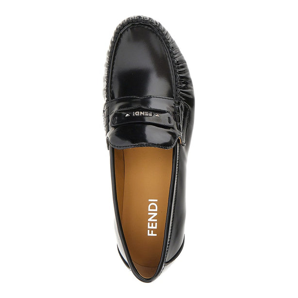 FENDI Fendi Scrunch' leather loafers