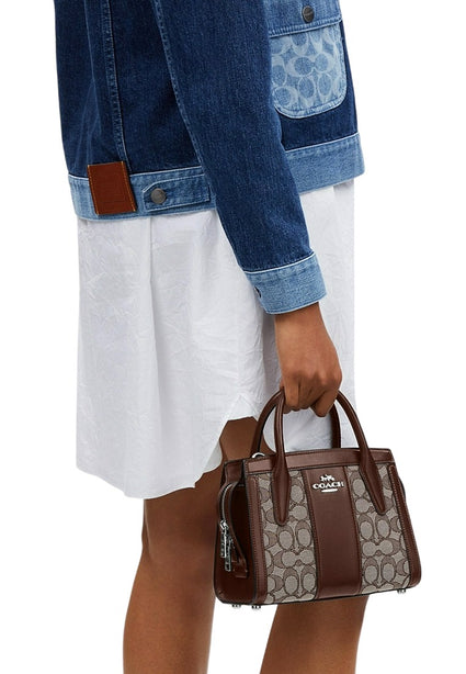 Coach Andrea Carryall Bag In Signature Jacquard - Maple