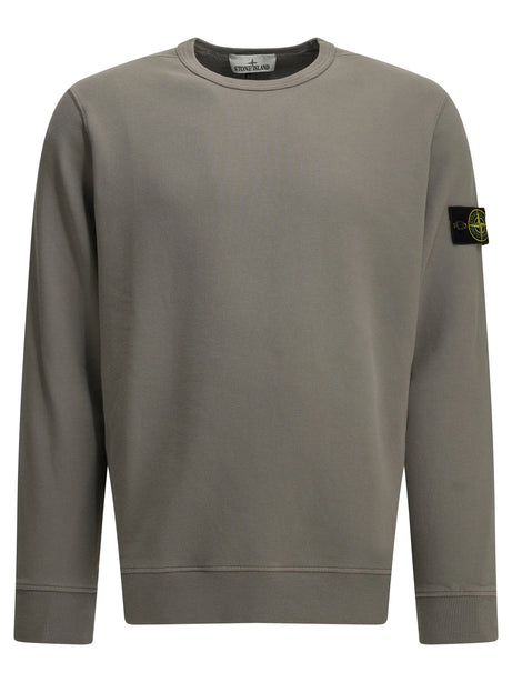 Stone Island Crewneck sweatshirt with logo - Grey