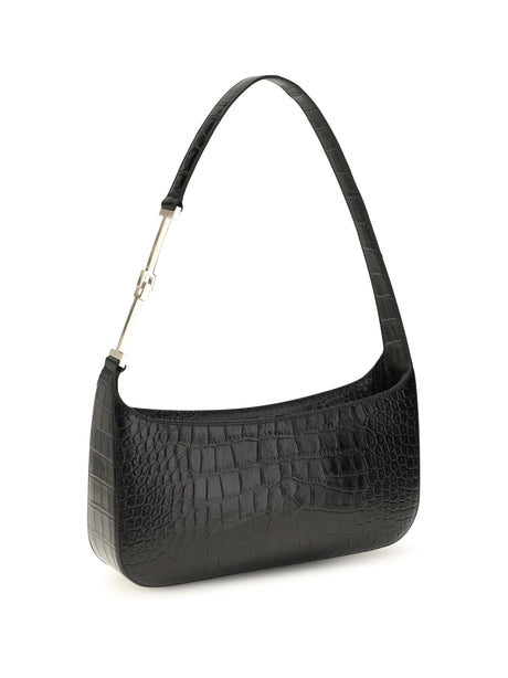 Tom Ford Small crocodile-print Shoulder Bag - Black