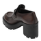 Brown Platform Heeled Loafers