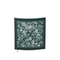 Dark Green Floral Silk Scarf