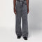 Wide Leg Black Washed Jeans