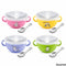 Zebra Kiddy Bowl With Handle, Plc Lid & Kiddy Spoon, Assorted Colors (Green, Yellow, Blue And Pink)