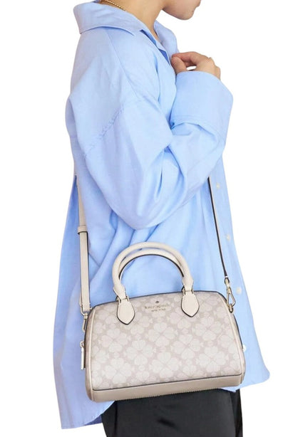 Kate Spade Spade Flower Small Dolly Duffle - Dark Beige