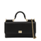 Dauphine Mini Calfskin Crossbody Bag - Black
