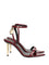 Tom Ford Padlock Heel Sandal - Red