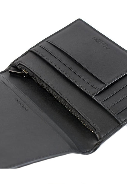 Coach Mens Passport Card Case In Signature Canvas - Charcoal/Black
