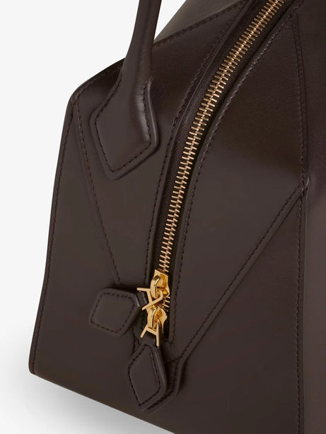 Alaia Bouledogue leather shoulder bag - Brun Fume