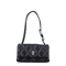 Quilted Mini Calf Leather Shoulder Bag - Black