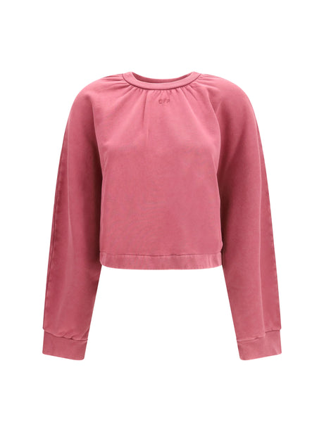 Off-White Off Stamp balloon crewneck Sweatshirt - Fade Out Hawthorn Rose Hawthorn Rose