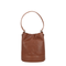 Mondà Small Smooth Leather Bucket Bag - Brown Sandalo