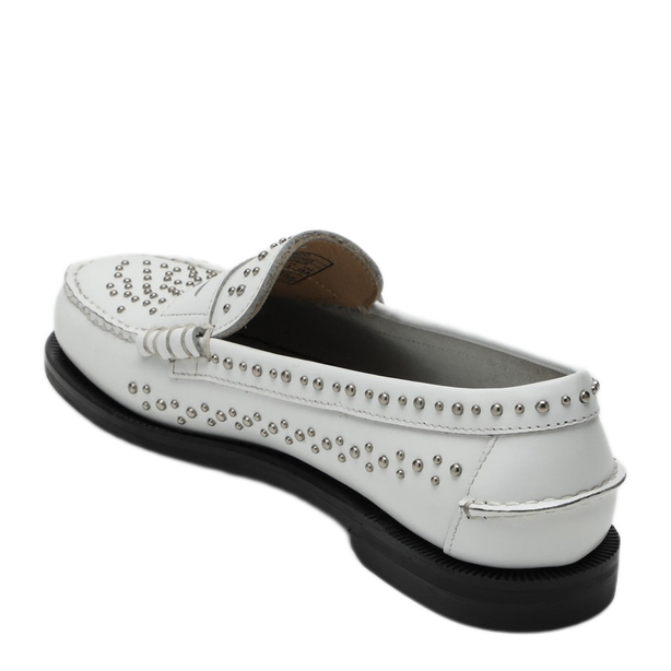 Classic Dan Loafer White With Studs