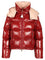 Moncler Niveole Short Nylon Down Jacket - Red