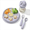 OXO Tot Stick & Stay Suction Divided Plate for Toddlers