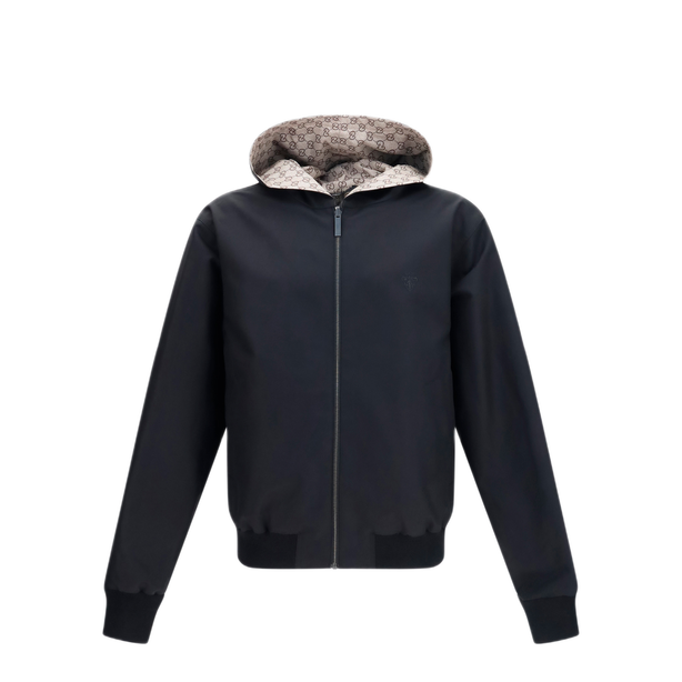 Reversible Zip Jacket In Cotton
