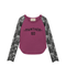 Cyclamen Panther 60 T-Shirt With Black Lace Sleeves