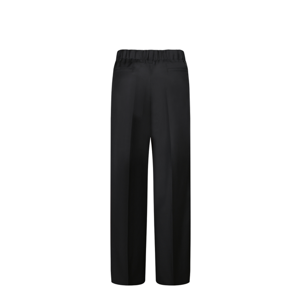 High-waisted Pants with Elastic Waistband