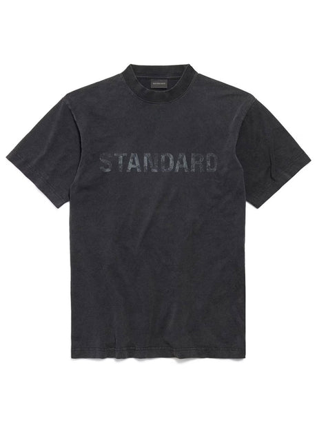 Standard T-Shirt Regular Fit in Black Faded