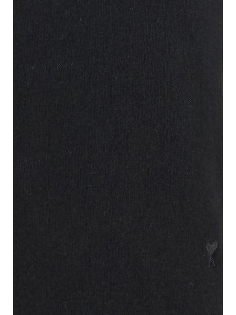 Ami Paris Embroidered logo high-neck Sweater - Noir