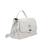 Postina Small Hammered Leather Bag - Grey Carrara