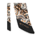Black Silk Leopard Print Scarf