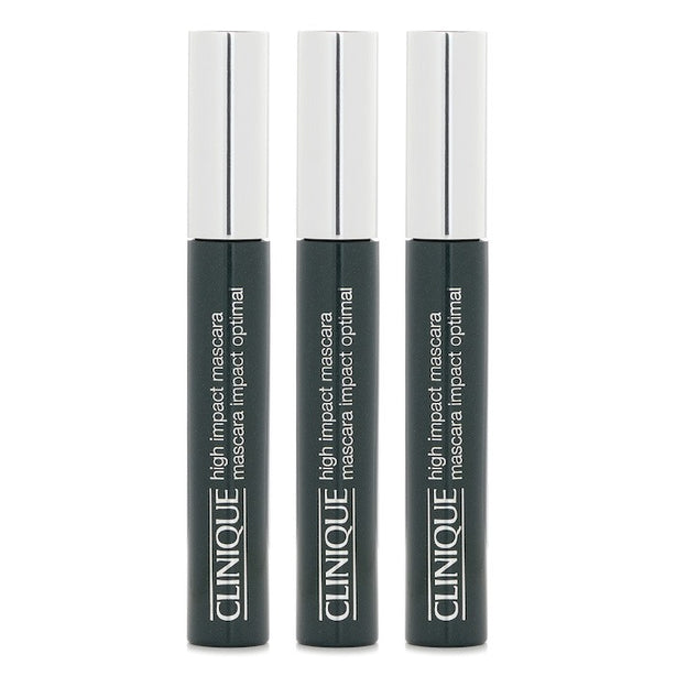 High Impact Mascara - # 01 Black Trio - 7ml x 3