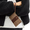 Coach Corner Zip Wristlet In Signature Canvas With Stripe - Tan/ Brown CW854