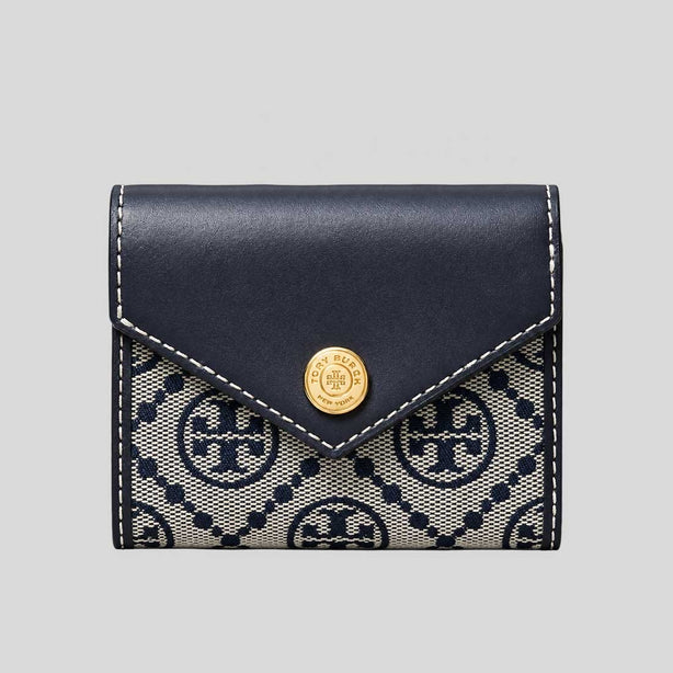 TORY BURCH T Monogram Small Envelope Wallet Tory Navy RS-165029
