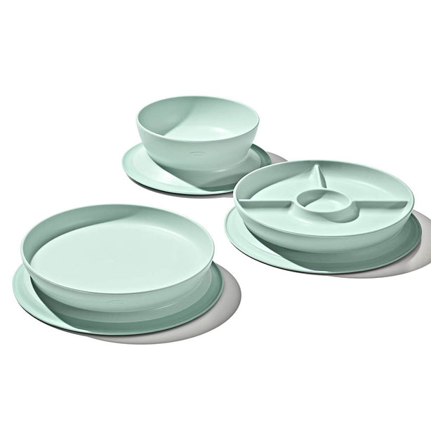 OXO Tot Stick & Stay Suction Divided Plate for Toddlers