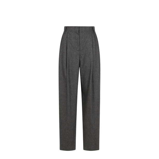 Wool Checked Trousers