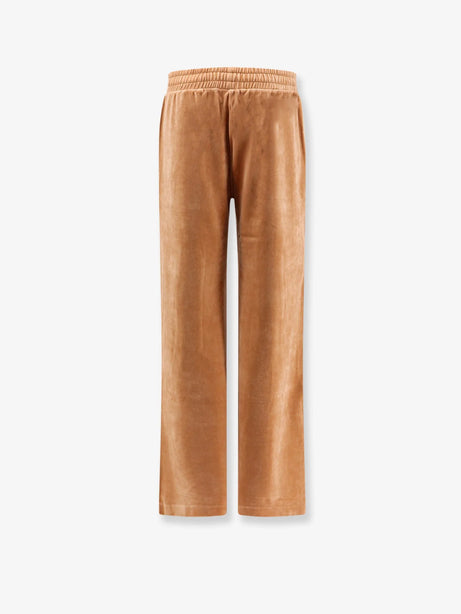 Chloe' Velvet joggers trousers - Smoked Ochre