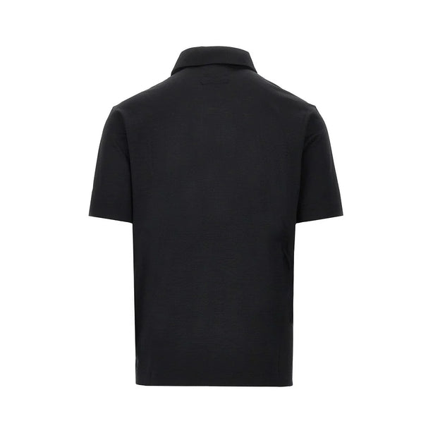 EMPORIO ARMANI Wool jersey polo shirt