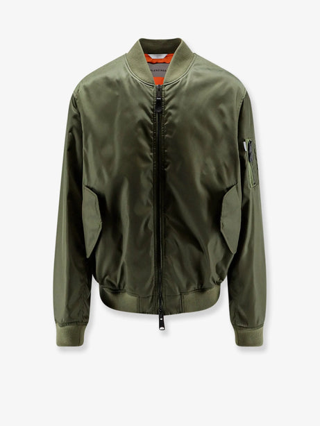 Balenciaga Nylon bomber with orange lining - Khaki